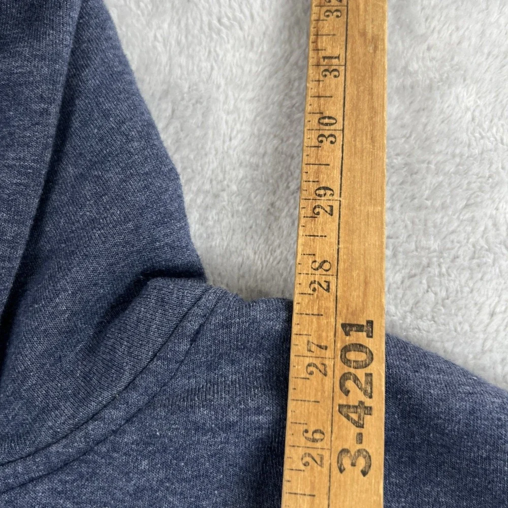 The North Face Hoodie L Navy Blue Mens Logo Pullover Sweatshirt Outdoor Hiking
